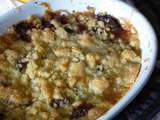 Crumble poire-chocolat