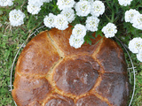 Brioche levain et fromage blanc