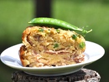 Cake au jambon et petits pois