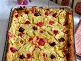 Clafoutis rhubarbe fruits rouges