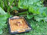 Gâteau rhubarbe fruits rouges