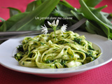 Tagliatelles pesto ail des ours