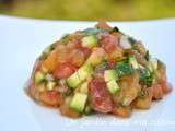 Tartare de tomates courgettes