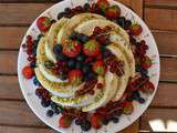 Couronne au fromage blanc et aux fruits frais