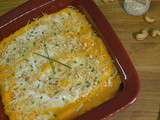 Gratin de butternut aux noix de cajou et Picodon