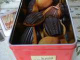 Madeleines en coque de chocolat