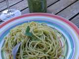 Pâtes au  pesto  de brocoli