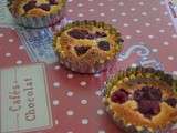 Tartelettes framboises & crème d'amandes