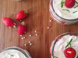 Crumble gourmand inversé – fraise gariguette et citron vert