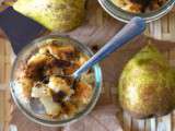 Crumble poire et chocolat de Cupidon