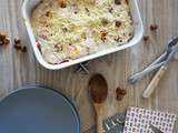 Gratin de butternut aux lardons