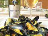 Moules au curry et au Riesling