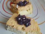 Toasts au foie gras et confiture de chou rouge