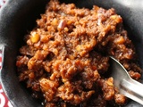 Condiment indonésien aux cacahuètes et au piment (sambal kacang)