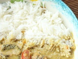 Curry de poulpe et d'aubergines des îles (Kadon Gamson)