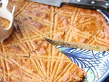 Galette des rois bretonne aux pistaches, canneberges séchées et fleur d'oranger