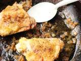 Hauts de cuisses de poulet au citron confit