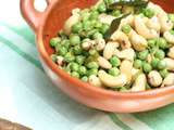 Petits pois et noix de cajou à l'indienne