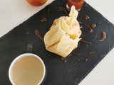 Crepes en aumonieres pommes caramel