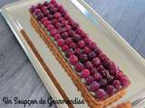 Tarte framboise pistache