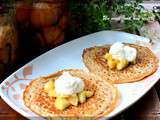 Crêpes épaisses aux deux pommes et chantilly vanille gingembre