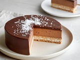 Entremet chocolat coco aérien