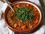 Lentilles à la marocaine mijotées