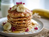 Pancakes healthy express à la banane et aux flocons d’avoine