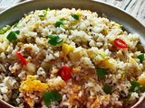 Riz chauffé façon réunionnaise
