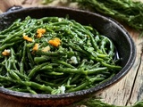 Salicornes sautées ail persil à la poêle