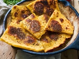 Socca niçoise (galette de pois chiche) croustillante