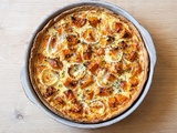 Tarte butternut et chèvre fondante