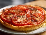 Tarte fine à la tomate croustillante