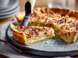 Tarte lardon oignon fondante