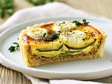 Tartelette courgette au chèvre façon bistrot