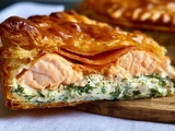 Tourte au saumon croustillante