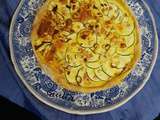 Quiche aux courgettes, fromage de chèvre et pignons de pin