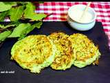 Galettes de courgettes et parmesan