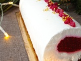 Bûche glacée citron-framboise