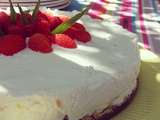 Cheesecake citron/fraises sans cuisson