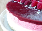 Entremets citron-framboise