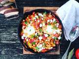 Shakshuka aux pois chiches et à la feta