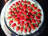 Tarte crue aux fraises