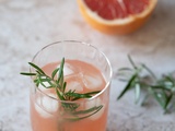 Cocktail gin, pamplemousse, fleur de sureau