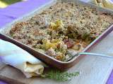 Crumble de courgettes au chorizo