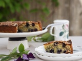 Gâteau aux amandes, noix de coco et aux myrtilles, d’ Ottolenghi