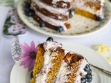 Naked cake noisette-myrtille