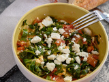 Poêlée de chou kale à la feta