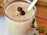 Smoothie dattes-banane-lait d'amande