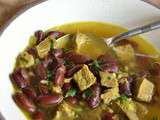 Soupe de boeuf, haricots rouges et cumin